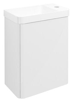 SAPHO ZORBA Zidni Kupaonski Ormar, Bijeli Sjaj, 39x50x21,5 cm