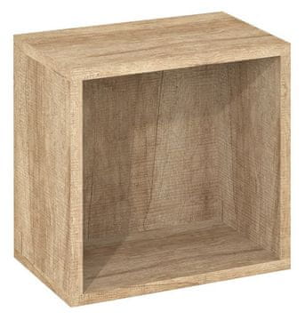 SAPHO ESPACE Zidna Polica 35x35x22 cm, Hrast Alabama