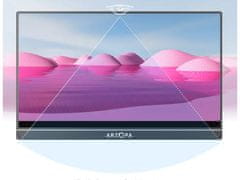 Arzopa A1T prijenosni monitor 40 cm (15,6"), FHD, IPS, 60 Hz, mHDMI, USB-C, zvučnici, osjetljiv na dodir (A1T-CRNI)