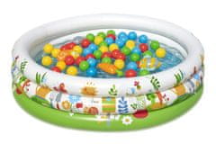 Bestway bazen s tri komore 102x25 cm s lopticama