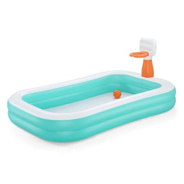 Bestway obiteljski bazen s košarkaškim obručem 251x168x102 cm