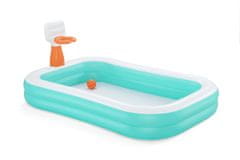 Bestway obiteljski bazen s košarkaškim obručem 251x168x102 cm