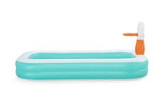 Bestway obiteljski bazen s košarkaškim obručem 251x168x102 cm