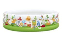 Bestway bazen s tri komore 102x25 cm s lopticama