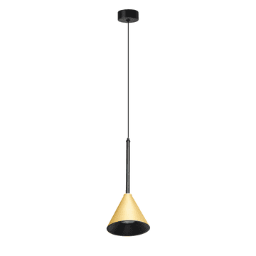 Minimalistička viseća lampa za dnevni boravak ili spavaću sobu, zlatna, konusno sjenilo, 1xGU10 10W, CONE Milagro