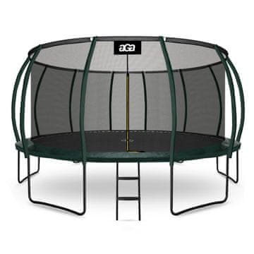 Aga SPORT EXCLUSIVE Trampolin 500 cm Tamno zelena + zaštitna mreža + ljestve