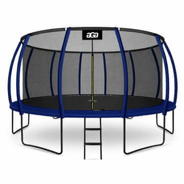 Aga SPORT EXCLUSIVE Trampolin 500 cm Tamno plava + zaštitna mreža + ljestve