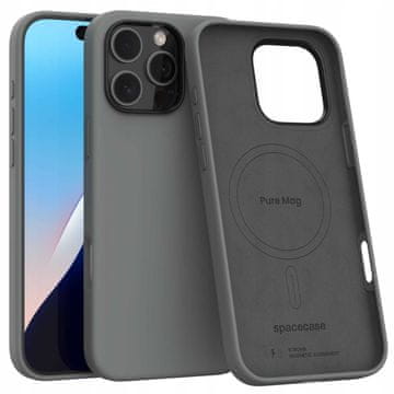 Pure Mag za iPhone 16 Pro Max, siva
