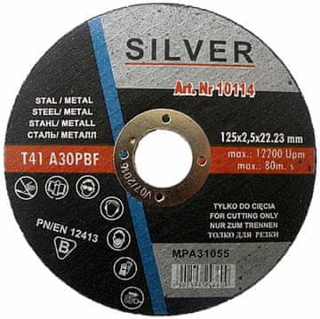 Silver Abrazivni disk 125x2,5 mm za rezanje, brušenje metala, čelika