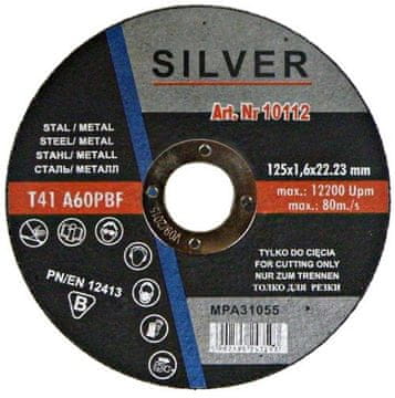 Silver Disk 125x1,6 mm za rezanje, brušenje metala, čelika