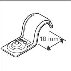 BOSCH Professional PRO EMS-10 metalna kabelska stezaljka, 200 komada (1600A03C27)