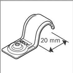 BOSCH Professional PRO EMS-20 metalna kabelska stezaljka, 200 komada (1600A03C2A)