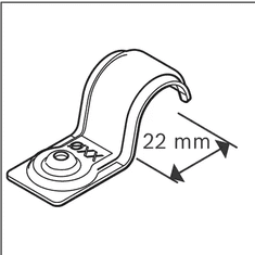 BOSCH Professional PRO EMS-22 metalna kabelska stezaljka, 200 komada (1600A03C2B)