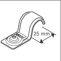 BOSCH Professional PRO EMS-25 metalna kabelska stezaljka, 200 komada (1600A03C2C)