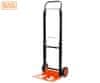 Black+Decker ručna transportna kolica, sklopiva, metalna, nosivost do 90 kg, mala težina 4,91 kg, za sve transportne potrebe, crna, narančasta.