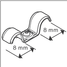 BOSCH Professional PRO EMD-8 metalna kabelska stezaljka, 100 komada (1600A03C2H)