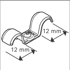 BOSCH Professional PRO EMD-12 metalna kabelska stezaljka, 100 komada (1600A03C2K)