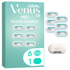 Gillette Venus Pro Smooth nastavci za osjetljivo brijanje, 6 komada