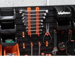 Black+Decker set za pohranu/organizaciju alata, 43 dijela, različite veličine ladica, jednostavno sastavljanje, jednostavno sortiranje/pristup, crna, narančasta
