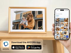 Arzopa D10 digitalni okvir za fotografije, 26 cm (10,1), 32 GB, iOS/Android, zlatni (D10-GOLD)