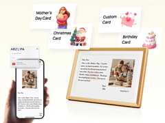 Arzopa D10 digitalni okvir za fotografije, 26 cm (10,1), 32 GB, iOS/Android, zlatni (D10-GOLD)