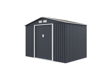 IWHOME Vrtna kućica ARES C 5,29 m² antracit čelik, dvostruka vrata