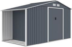 IWHOME Vrtna Kućica LUCIFER B 6,53 m² Antracit - Pocinčani Čelik