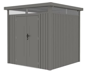 IWHOME Vrtninska kućica ATE B 5,29 m² s modernim plosnatim krovom, siva