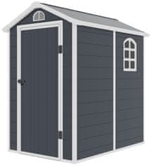 IWHOME Vrtna Kućica APATE B 2,57 m² Tamno Siva s UV Zaštitom