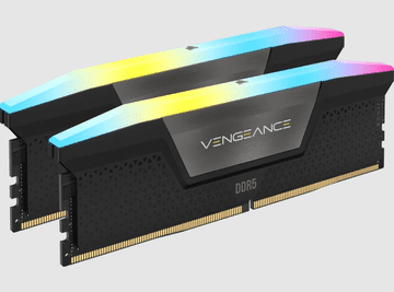 Corsair Vengeance RGB RAM memorija, 32 GB, 6400 MHz, DDR5, crna (CMH32GX5M2B6400C36)