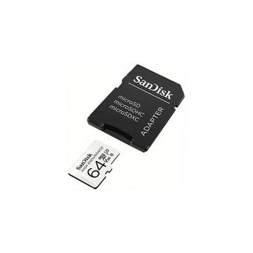 SanDisk 64GB High Endurance microSD Class 10 U3 V30 memorijska kartica s adapterom