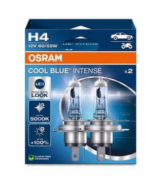 Osram SET ŽARULJA HALOGEN H4 64193CBN-2HB COOL BLUE INTENSE 60/55W 12V P43t 2HB