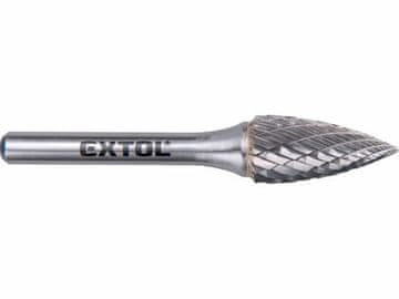 Extol Industrial Glodalica (8703765) carbide cutter, sharp arc, dia. 12x25mm/shank 6mm, medium cut (double-cut)
