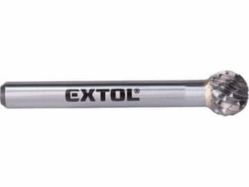 Extol Industrial Glodalica (8703734) carbide milling cutter, ball, dia. 10mm/shank 6mm, medium cut (double-cut)