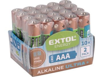 Extol Light AA baterije (42013) alkaline batteries EXTOL ENERGY 20 pcs, 1.5V AA