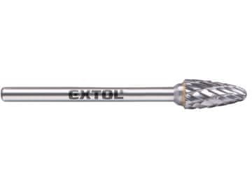 Extol Industrial Glodalica 8703853 carbide cutter, round arch, 6x13mm, 3mm shank, medium cut (double-cut)
