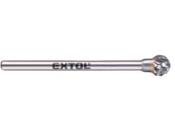 Extol Industrial Glodalica 8703833 carbide milling cutter, ball, 6mm, 3mm shank, medium cut (double-cut)