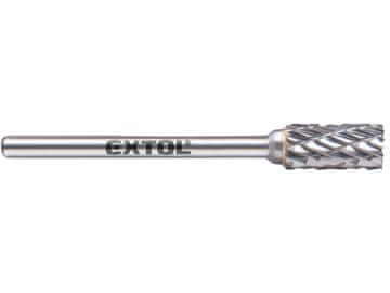 Extol Industrial Glodalica 8703813 carbide milling cutter, cylindrical with front teeth, 6x13mm, 3mm shank, medium cut (double-cut)