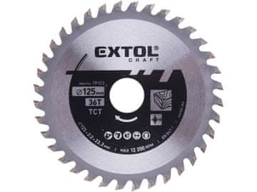 Extol Craft Oštrica pile 19103 with SK wafers, O 125x2.2x22.2mm, 36T