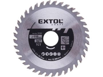 Extol Craft Oštrica pile 19102 with SK wafers, O 115x2.2x22.2mm, 36T
