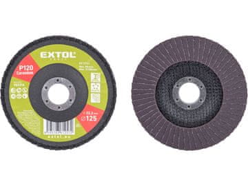 Extol Craft Lamelni disk 903316 angled corundum flap disc, O125mm, P120