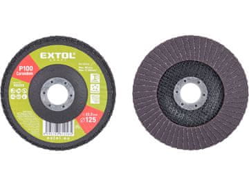 Extol Craft Lamelni disk 903315 angled corundum flap disc, O125mm, P100