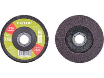 Extol Craft Lamelni disk 903314 oblique corundum flap disc, O125mm, P80