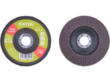 Extol Craft Lamelni disk 903312 oblique corundum flap disc, O125mm, P40