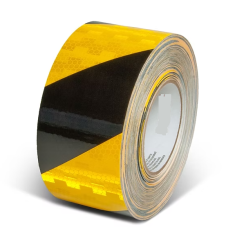 DISTYK Reflektirajuća traka ŽUTO-CRNA 50mm x 5m