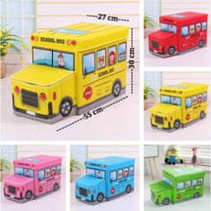 Denis Kutija za pohranjivanje igračaka - autobus, sorto, 5 boja