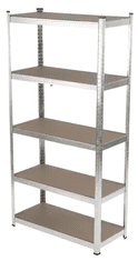 Proline Radioničke police, 5 polica, 175 kg, 180×90×40 cm (62030)