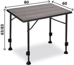 Brunner Linear Greywood 80 stol za kampiranje, 80 x 60 cm