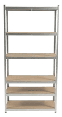 Proline Radioničke police, 6 polica, 175 kg, 222 x 110 x 50 cm (62032)