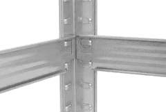 Proline Radioničke police, 6 polica, 175 kg, 222 x 110 x 50 cm (62032)